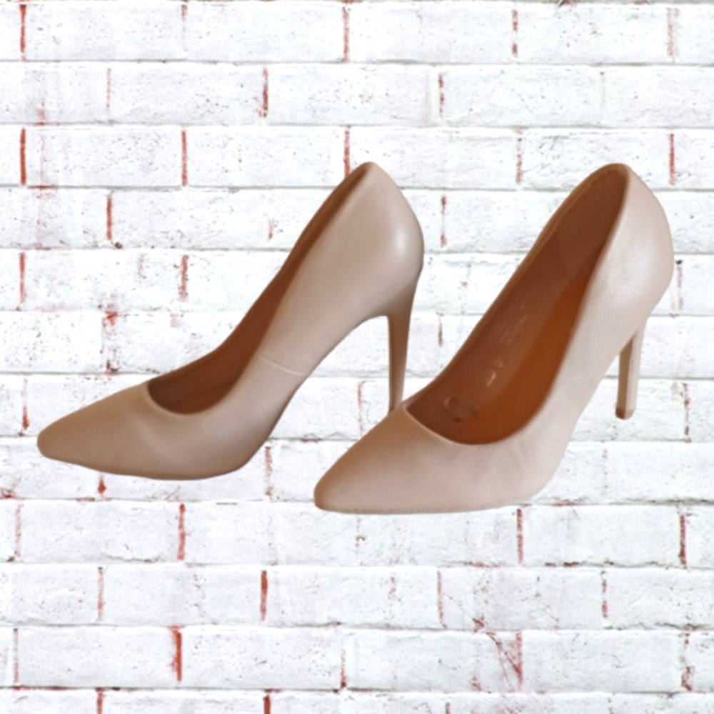 🤩Host Pick 🤩 Like new🌷 ARDENE Beige Faux Leather High Heel Pumps - Picture 6 of 16